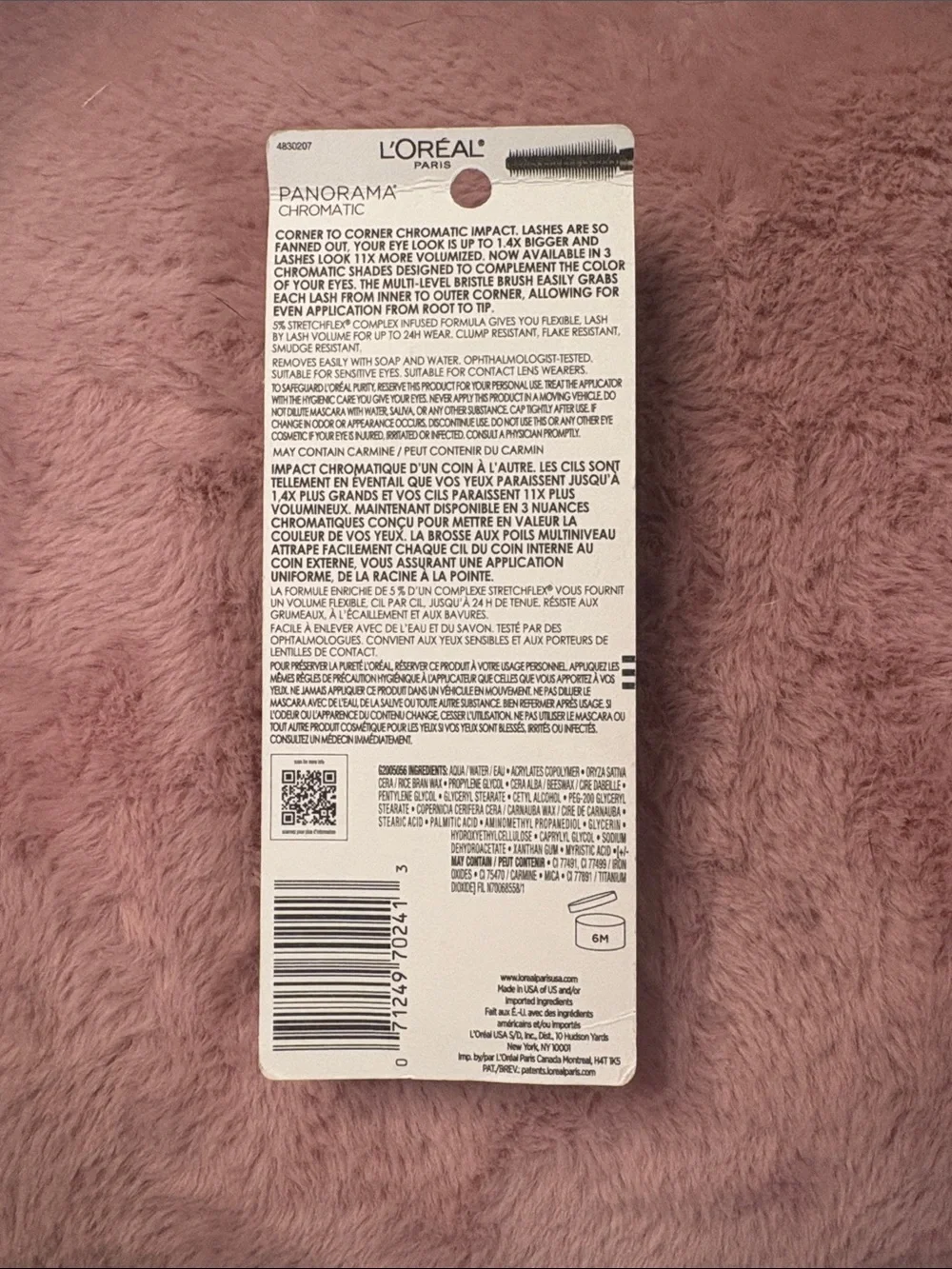L'Oréal Panorama Chromatic Mascara in Burgundy Cashmere (707)